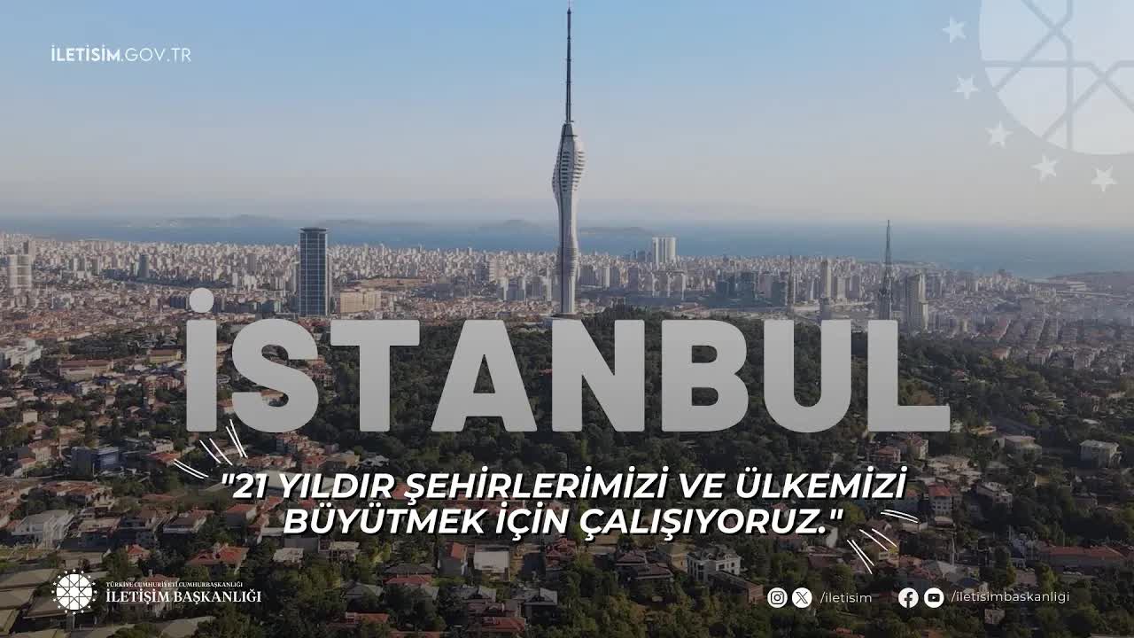 Cumhurbaşkanı İstanbul'un 21 yıllık dönüşümünü anlattı